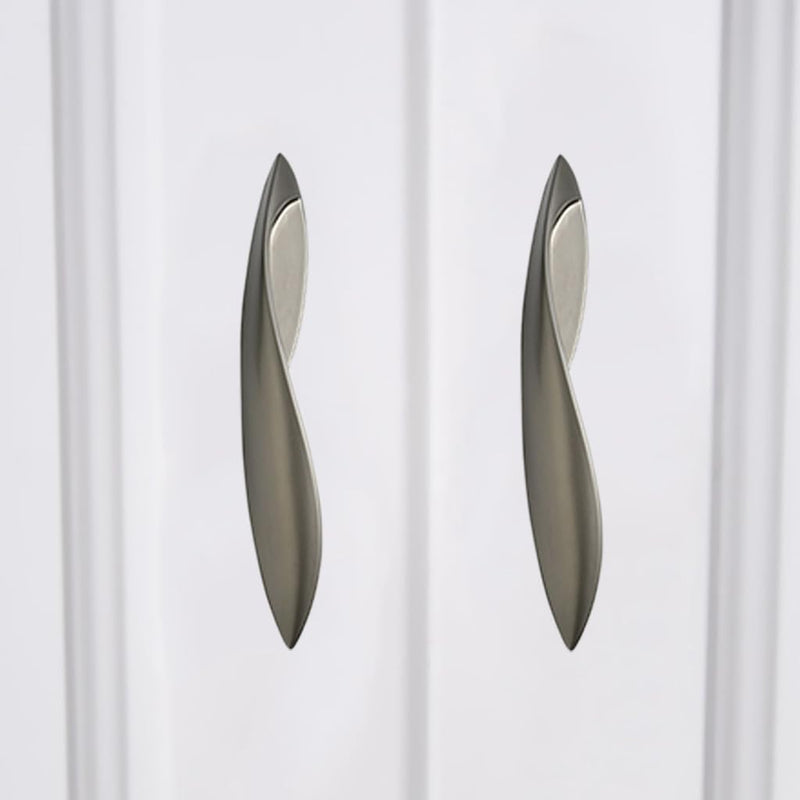 [Australia - AusPower] - 4Pcs Arcuate Pulls Handles Knobs,Modern Elegant Curved Handle Cabinet Pulls,Create a Spatial Aesthetic,S-Shaped Solid Zinc Alloy Drawer Pulls Handles (Ink Gold, 3.8" Hole Centers) Ink Gold 