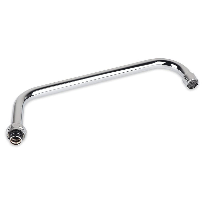 12 Inch Commercial Faucet Swivel Spout Replacement Kit for Commercial Wall Mount Pre Rinse Faucet, 360° Swivel Spout Fits for 2 or 3 Bay Compartment Sinks, Chrome Finish 12 Inch