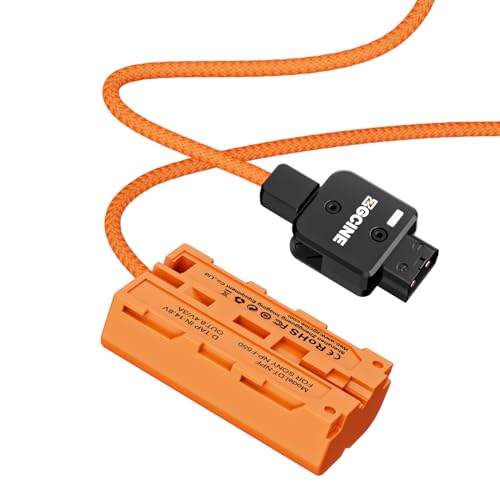 ZGCINE D-Tap to NP-F550 Dummy Battery for Atomos Feelworld Monitor,Braided