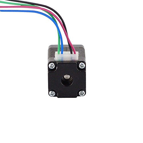 STEPPERONLINE Nema 8 Stepper Motor Bipolar 1.8 deg 1.6 Ncm 0.2 A 20 x 20 x 28 mm 4 Wires for 3D Printer, CNC Machine