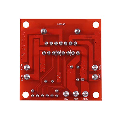 5 Pack L298N Stepper Motor Driver Control Board Dual H Bridge Module for Smart Car Power