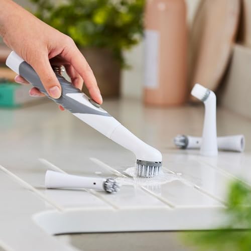 Lakeland Electric Scrubber Household Cleaning Brush with 4 Heads One Size
