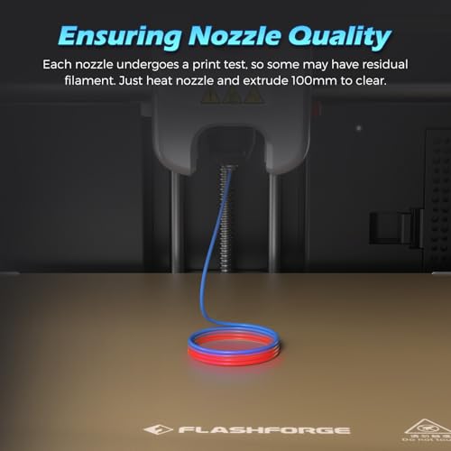 FLASHFORGE Adventurer 5M Pro Nozzle, 0.4mm 280℃ High Flow 32mm³/s Nozzle for Stable High-Speed Printing, Adventurer 5M Hotend, 3S Quick-Detachable Nozzle