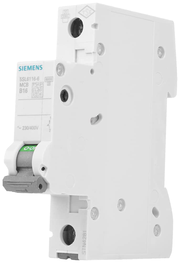 Siemens Circuit Breaker 6kA 1-Pin Type B 16A 1 pack B16