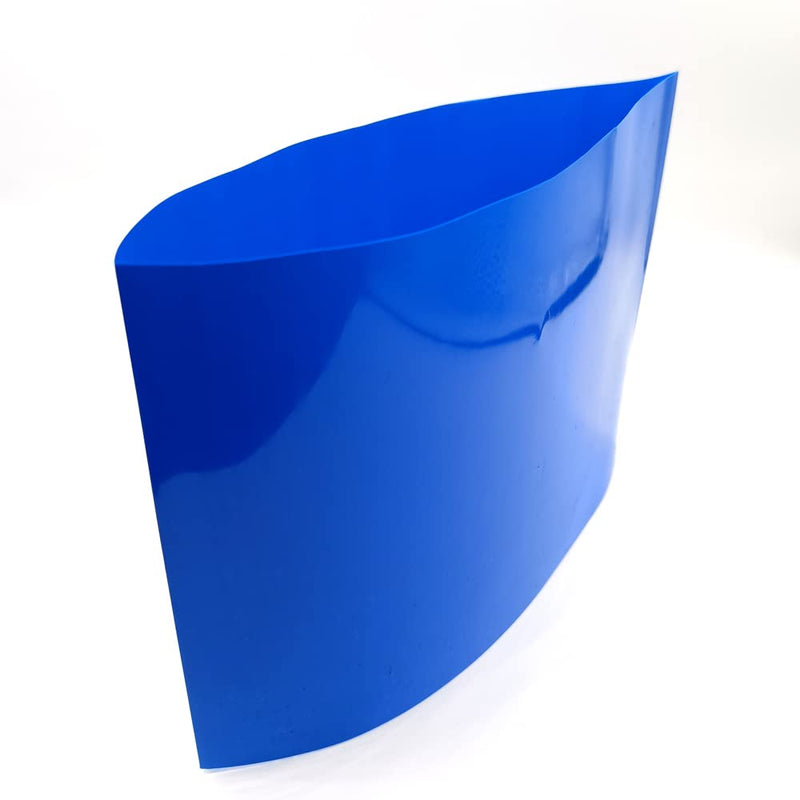 [Australia - AusPower] - 200mm(7.9in) Width PVC Heat Shrink Wrap Tube 18650 21700 26650 Lithium Battery DIY Battery Pack 3M(9.9ft) Length Blue 200mm(7.9in) 3M(9.9ft) 