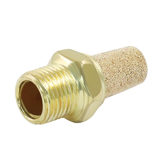 Verkelly brass air pneumatic mufflers, 1/8 inch DN6 fittings, 10-piece set