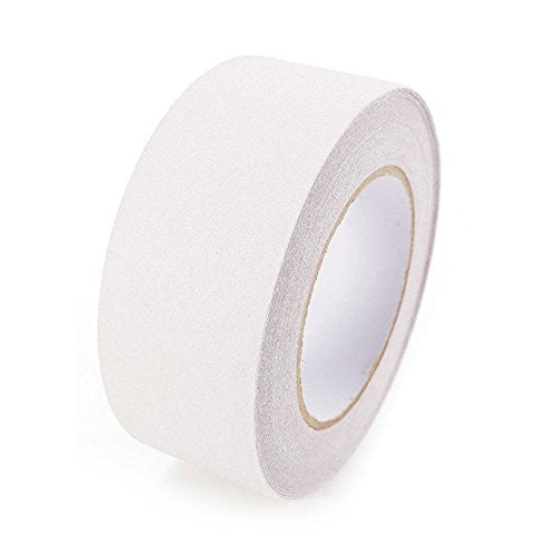 2" x 16' Roll Rubberized Anti Slip Safety Tape Non Skid Stair Step Grip Boat (White) 2" x 16' White