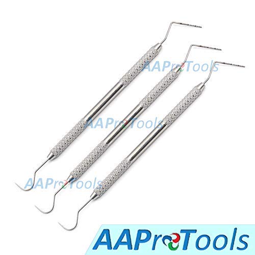 [Australia - AusPower] - 3× Dental Williams Explorer Probe UNC 15/23 Color Coded Marking Double Ended Instruments 