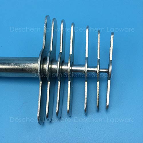 Deschem 7-piece rubber stopper hole puncher set with rubber plug cutters for laboratory use