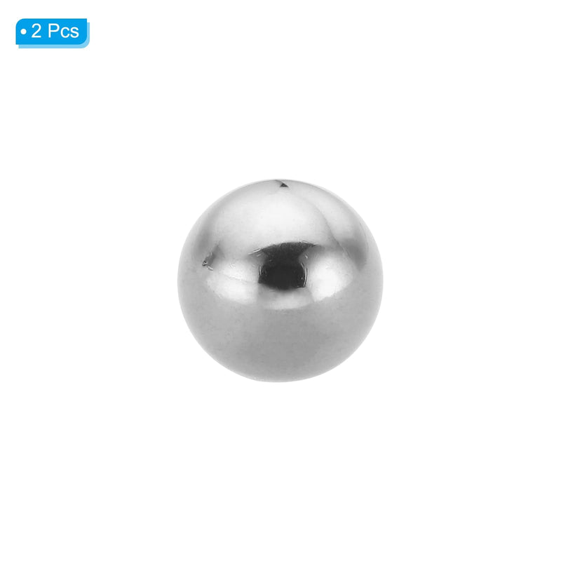 [Australia - AusPower] - PATIKIL M5x15mm Ball Nuts Knob, 2 Pcs Female Thread 304 Stainless Steel Round Blind Hole Screw Cap Cover for Lighting Machinery DIY Decoration, Silver 