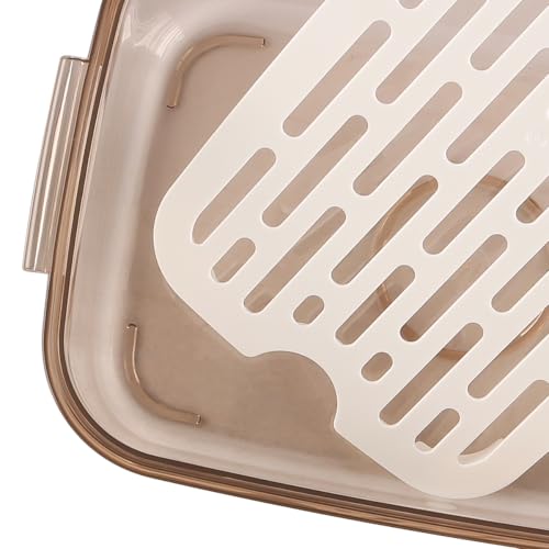 Vacuum Seal Container Hand Pump Food Saver Accessories Time Compass Manual Air Pump Design For Quick Marinating 1.2L Rectangle
