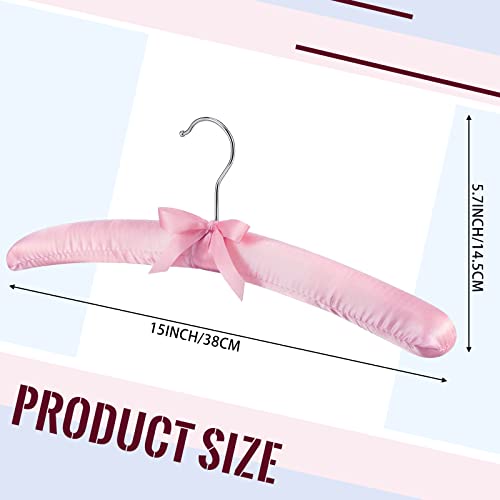 Qunclay 12 Packs Padded Clothes Hangers for Sweater Women Satin Hangers