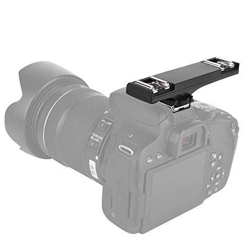 Hot Shoe Splitter, Hot Shoe Extension Bar Mount Cold Shoe Extension Bracket Bracket DSLR Camera Camcorder DV (for )