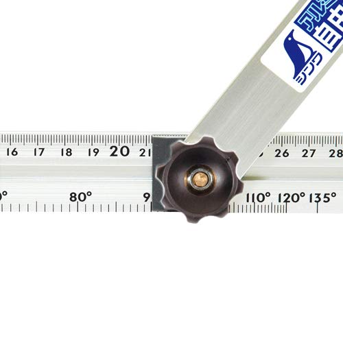 [Australia - AusPower] - Shinwa Sokutei Aluminum Square (Bracing) with angle scale 30cm (62660) (Japan Import) 