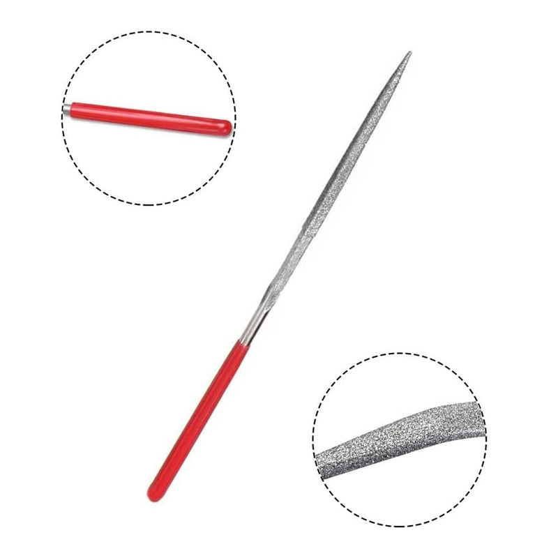 [Australia - AusPower] - Mini File Set, Needle Files Set Metal, 5 Pieces Mini Diamond Files Set, Diamond Needle File Set, Mini Diamond File, Metal Diamond Needle File Set, File Set, Diamond Files 5 Stück 