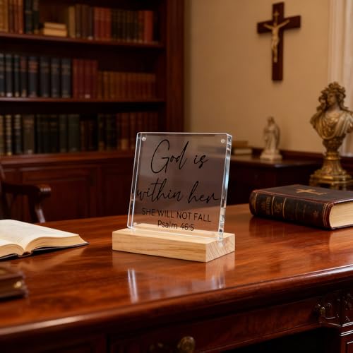 Christian Home Decor Christian Gifts for Women Religious Gift Acrylic black