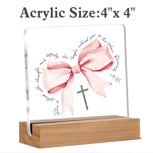 Christian Gifts, Religious Gifts for Women Girls, Jesus Gift Home Decor Office Desk Sign Keepsake D