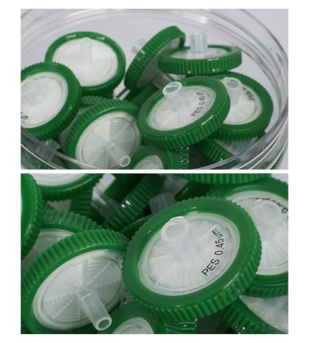 FILTER TECH 25mm PES syringe filters, 0.45um membrane, 100-pack box