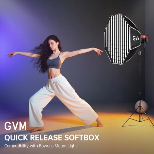 GVM Great Video Maker Lighting Soft Boxes Bowens Mount with Honeycomb Grid, Speedlight Umbrella Softbox Foldable with Carrying Bag for Studio Photography Speedlite Flash, 27