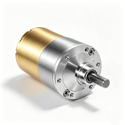 Podazz DC 12V 550RPM Gear Motor High Torque Electric Micro Speed Reduction Geared Motor Centric Output Shaft 37mm Diameter Gearbox