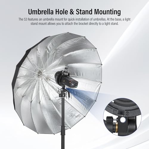 Godox S3 Speedlite Bracket Bowens Mount S-Type Holder (S2 Upgraded 2026)