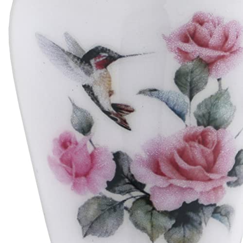 BOLD & DIVINE Beautiful Beautiful Hummingbird Small keepsake Urns | For Human and Pet Ashes | With Velvet Bag & Funnel - 1 Quantity Pearl White 4 Pieces