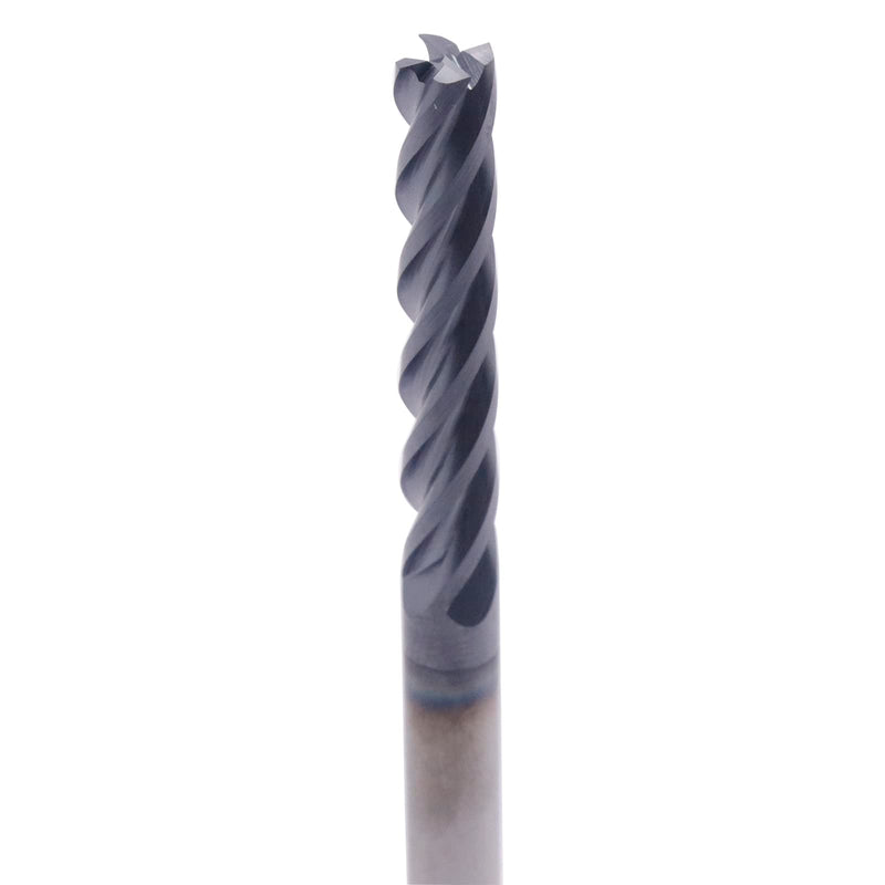 [Australia - AusPower] - BestParts High Performance Solid Carbide Long End Mill - AlTiN Coated, 30 Degree Helix, 4 Flute, 1/4" Cutting Diameter, 1/4" Shank Diameter, 1-1/2" Length of Cut, 4" Overall Length, Square End 