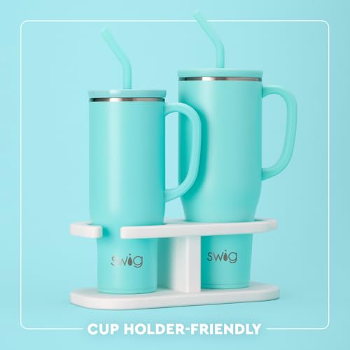 Swig Life 40oz Insulated Mega Mug with Handle & Straw, Boo Crew Mummy 40 Ounces