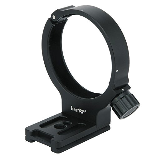 Haoge LMR-N372 Lens Collar Replacement Foot Tripod Mount Ring for Nikon AF-S NIKKOR 70-200mm f/4G ED VR and AF-S 300mm F/4E PF ED VR Lens Built-in Arca Type Quick Release Plate Replace Nikon RT-1