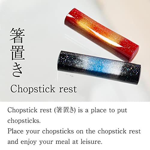 AOBA Handcrafted Authentic Japanese Chopsticks [Made in Japan/Dishwasher-safe]: Katsushika Hokusai Ukiyo-e Print, Set of 2 pairs in Gift Box with Chopstick Rest