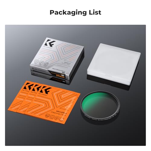 K&F CONCEPT 72mm Black Diffusion Mist 1/8 & Variable ND2-32 in-1 Filter