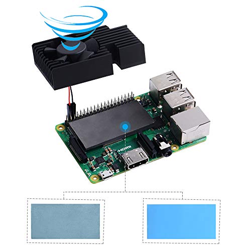 GeeekPi Raspberry Pi Extreme Cooling Fan Kit, Aluminum Heatsink with Cooling Fan for Raspberry Pi 3 B+ & Raspberry Pi 3/2 Model B