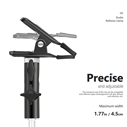 Neewer 3 PCS Photo Studio Heavy Duty Metal Clamp Holder with 5/8" Light Stand Attachment for Reflector CL-02 (3 Pack)