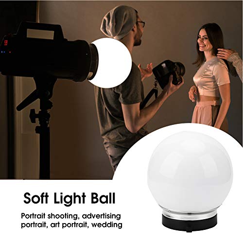 Acouto 15cm Soft Light Ball for Bowens Mount General Flash Lampshade Diffuser Photography Accessory White Translucent