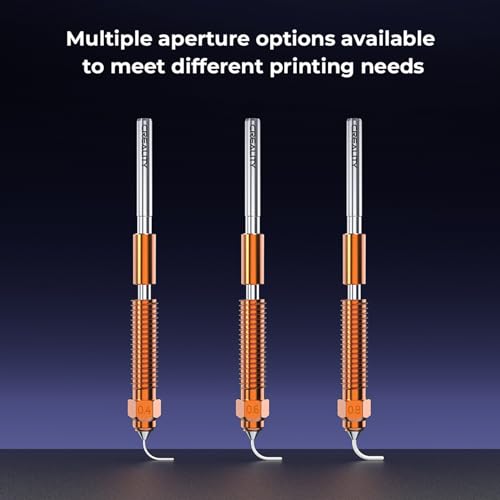 Creality Unicorn Quick-Swap Nozzle Kit for K1C, Ender 3 V3, 3D Printer High Speed Tri-Metal Copper Nozzle and Titanium Alloy Heatbreak Nozzle Kit for K1 Max, Ender 3 V3 Plus
