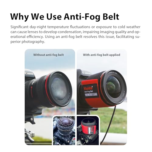Haida V2 Anti-Fog Lens Heater Warmer Demisting Belt Lens Heater Uniform 3 Settings Heat Modes USB Support（Rustwood Camo） Rustwood Camo