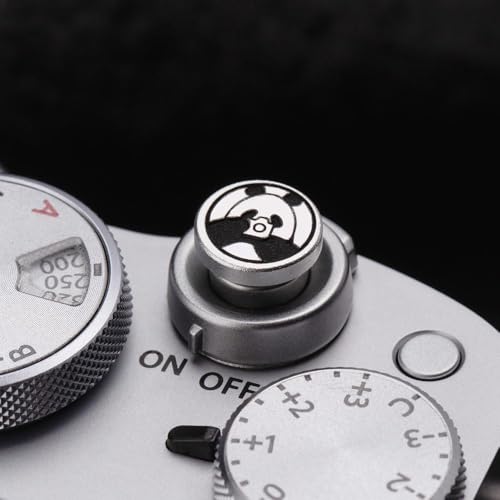 Camera Metal Hot Shoe Cover Protector Cap Cute Button Compatible for Fujifilm X100VI X100V X-M5 X-T4 X-T3 for Nikon ZF Z5 Z6 Z6II (Aluminum Alloy-Set) Aluminum Alloy-Set