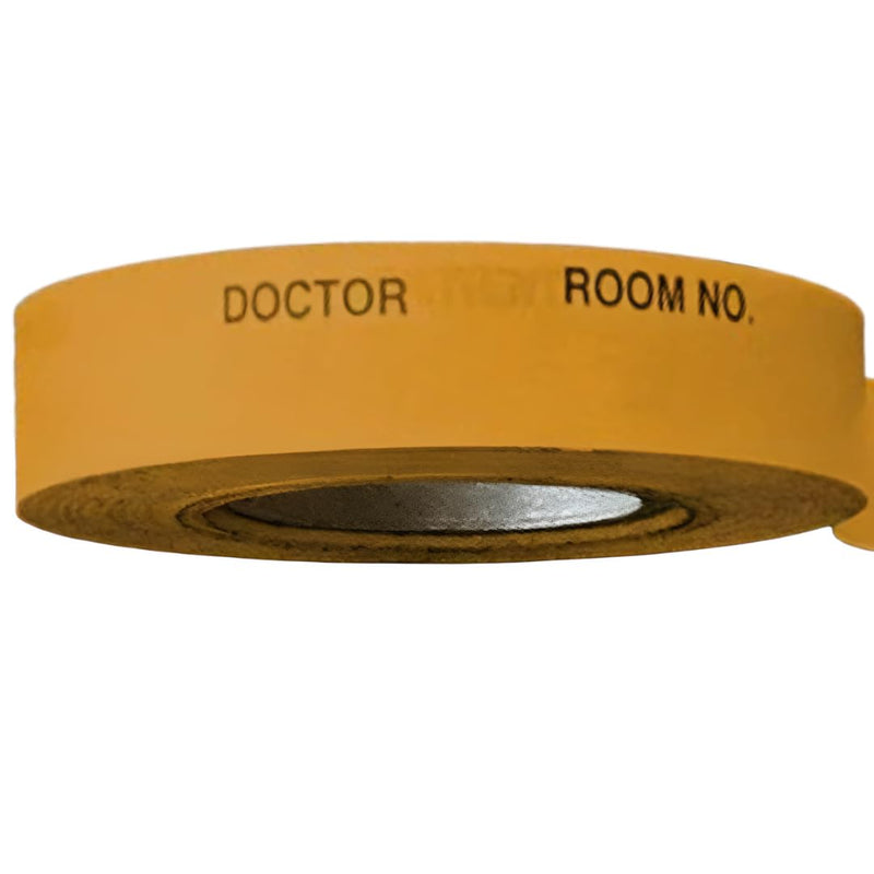 Chromalabel 1/2" x 500" Removable Color Coded Patient Chart Tape, Doctor, Room No. - Copper 1/2" x 500"