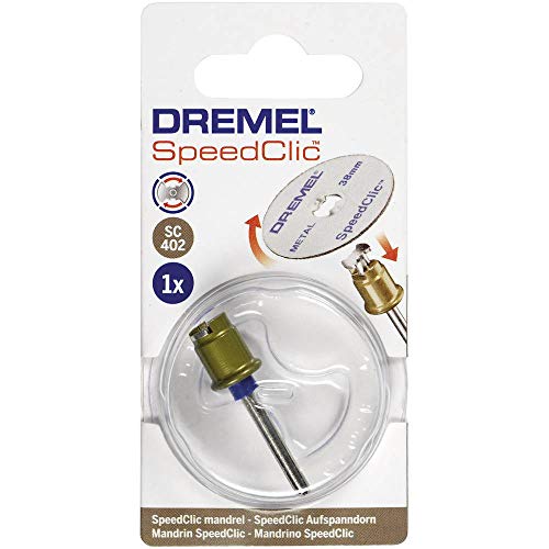Dremel SC402 EZ SpeedClic Mandrel Accessory Kit for Multifunctional Tool with 4 Dremel Mandrels for Use of Specific Accessories such as Polishing Felts or Cutting and Sanding Discs 2615S402JB 1 - Pack