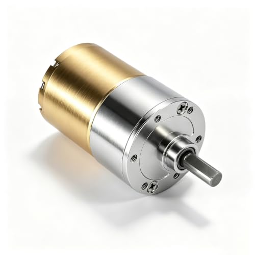 Podazz DC 12V 550RPM Gear Motor High Torque Electric Micro Speed Reduction Geared Motor Centric Output Shaft 37mm Diameter Gearbox