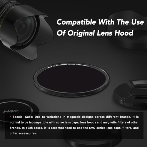 H&Y EVO 77mm ND32 Lens Filter, Magnetic & Screw 2-in-1 (5-Stop) | 77mm, ND32 (5-Stop), HD Glass, 22-Layer Nano Coating, Magnetic 2-in-1, Landscape