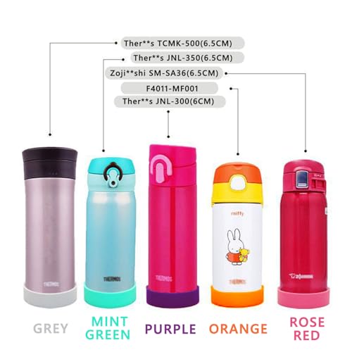 20PCS 65mm Protective Cup Mat Silicone Sleeve Heat-Resistant Water Bottle Holder Insulation Mat Non-Slip Cup Mug Coaster (Pack of 3) 6.5cm (Pack of 3)