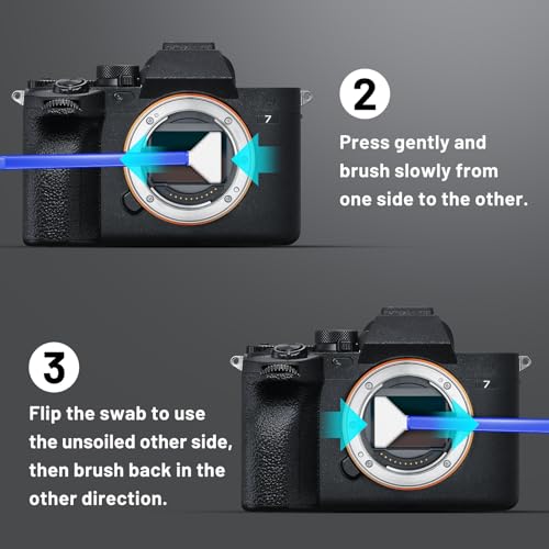 Camera Lens Cleaning Kit with Pro 10x Sensor Swabs, Sensor Cleaner, Compatible with Canon, Nikon, Sony mirrorless DSLR Camera (Enhanced Version) Enhanced Version