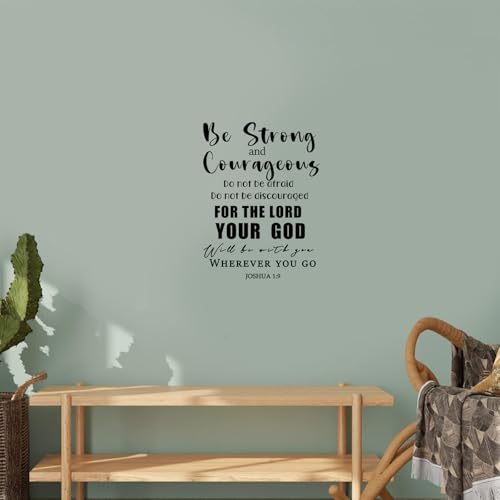 iinuu Bible Verse Wall Stickers Set, 7 Inspirational Scripture Wall Decals with Faith & Blessing Quotes, Christian Wall Art for Home, Bedroom, Nursery, Office or Church Decor Bible Verse Set