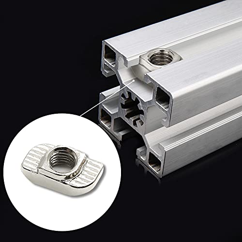 Rierdge M8 sliding T nuts for 10mm T-slot, 50-piece 40S-M8 set