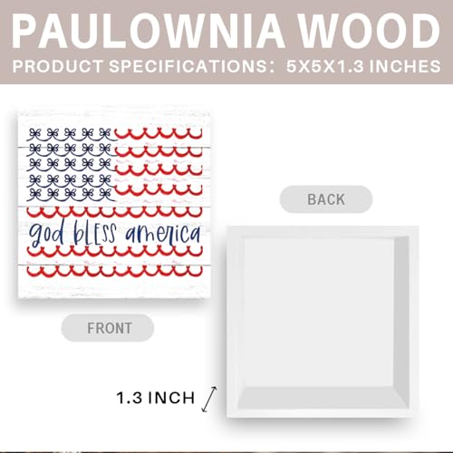 4th of July Decorations Memorial Day Red White And Blue Decor for Home God