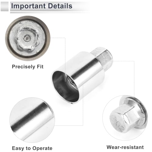RATCHROLL wheel lock lugnut removal key socket #802 for Jeep Compass, anti-theft screw nut tool