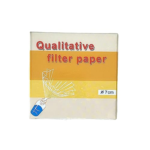 Deschem qualitative filter paper, 7cm diameter, 70m roll, 20–25μm thickness, 100 pieces per bag