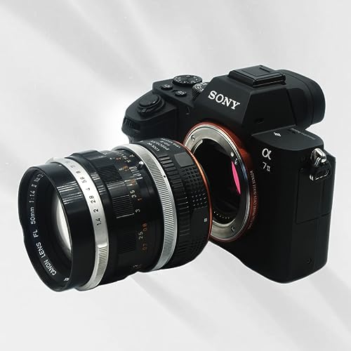 PHOLSY Lens Adapter Compatible with Canon FD FL Lens and Sony E Camera Canon FD to Sony E