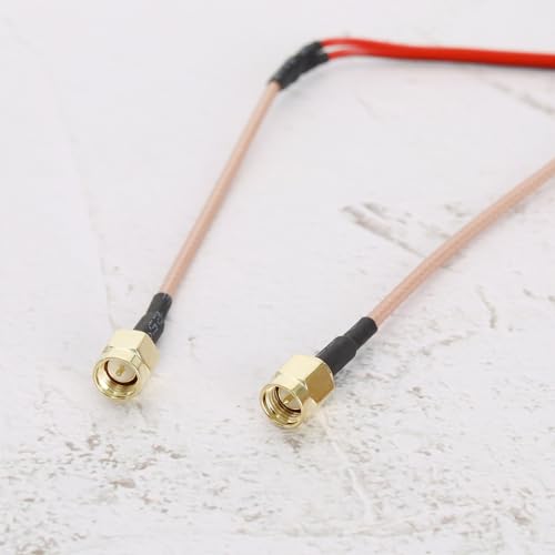 ECSiNG 2 Pieces Alligator Clip Test Cable SMA Male to Alligator Clip Test Lead RF Cable Connection Line RG316 Cable for Electrical Testing Work in Laboratory